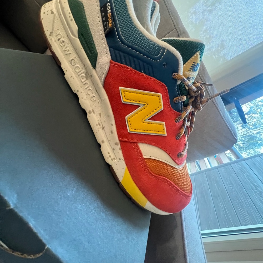 Kids size 5 new balance retro colors